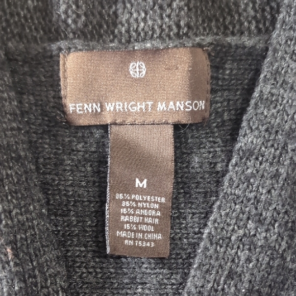 Fenn Wright Manson Gray Cardigan Sweater Chunky Knit - Picture 2 of 7
